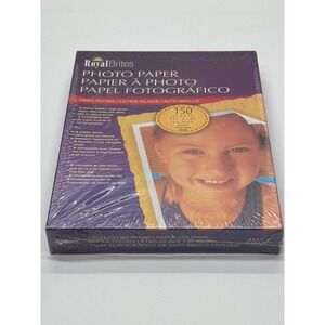 Royal Brites High Gloss Photo Paper 8.5x11 150 Sheets Inkjet 225gsm 30154 NEW